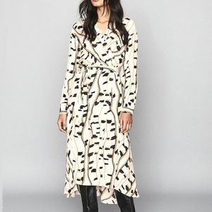 REISS | Sky Lights | Long Sleeve Wrap Dress